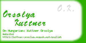 orsolya kuttner business card